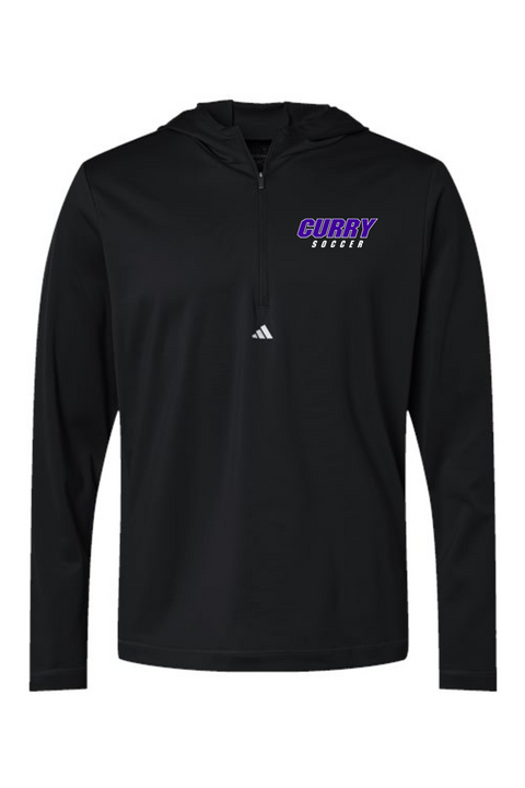 Adidas Lightweight Performance Quarter-Zip Hooded Pullover