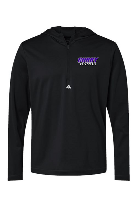 Adidas Lightweight Performance Quarter-Zip Hooded Pullover