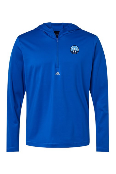 Adidas Lightweight Performance Quarter-Zip Hooded Pullover