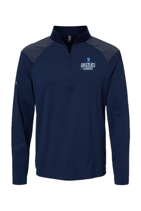 Adidas Shoulder Stripe Quarter-Zip Pullover