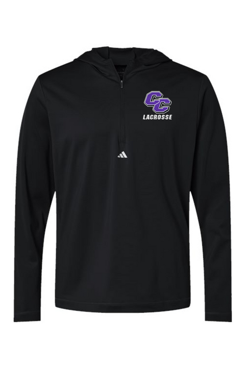 Adidas Lightweight Performance Quarter-Zip Hooded Pullover
