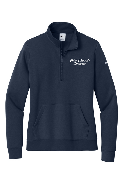 Nike Ladies Club Fleece Sleeve Swoosh 1/2-Zip