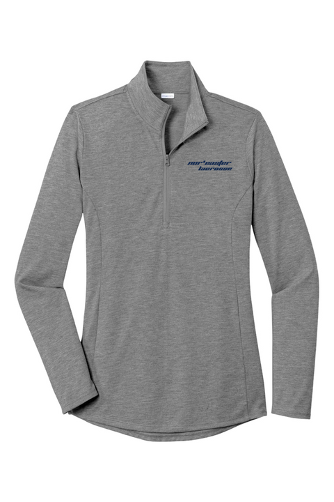 Sport-Tek Ladies PosiCharge Tri-Blend Wicking 1/4-Zip Pullover