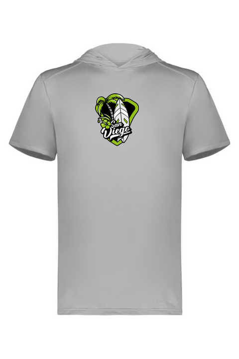 Holloway Adult Short Sleeve Hoodie Powered by Coolcore