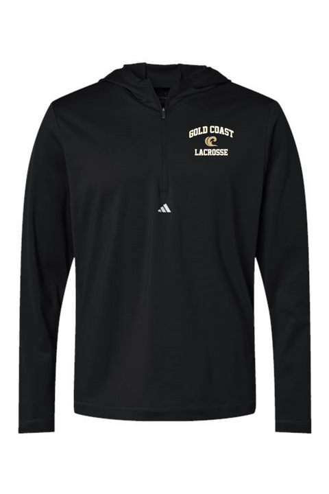 Adidas Lightweight Performance Quarter-Zip Hooded Pullover