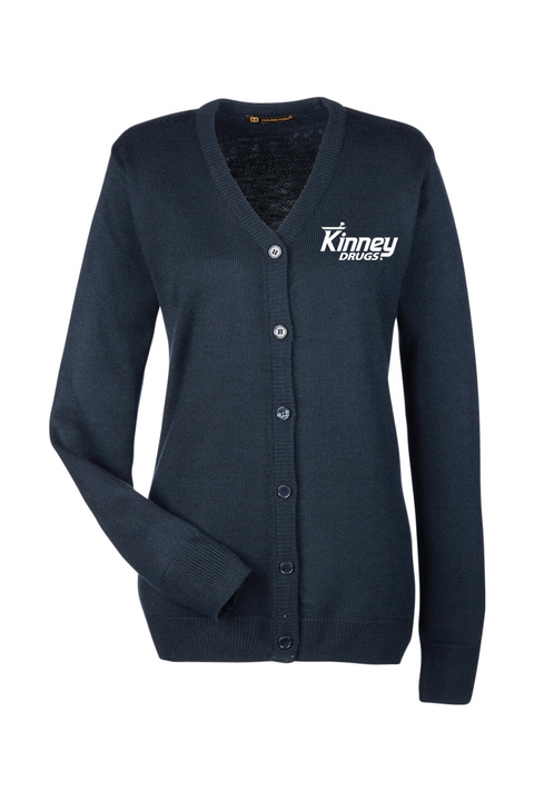 Harriton Ladies Pilbloc V-Neck Button Cardigan Sweater