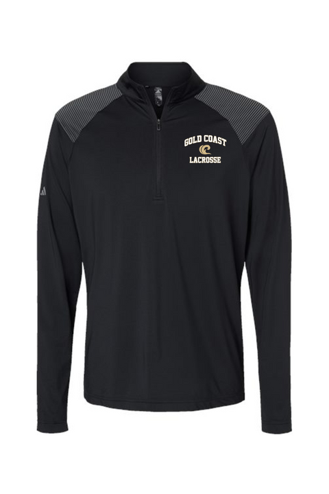 Adidas Shoulder Stripe Quarter-Zip Pullover