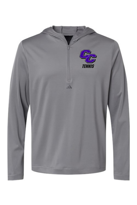 Adidas Lightweight Performance Quarter-Zip Hooded Pullover