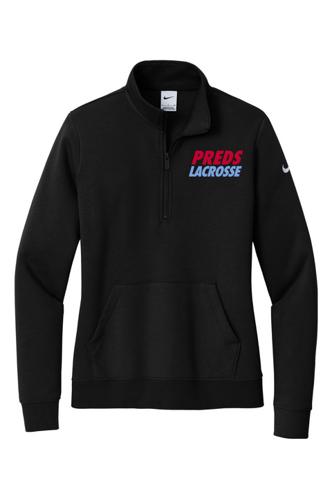 Nike Ladies Club Fleece Sleeve Swoosh 1/2-Zip
