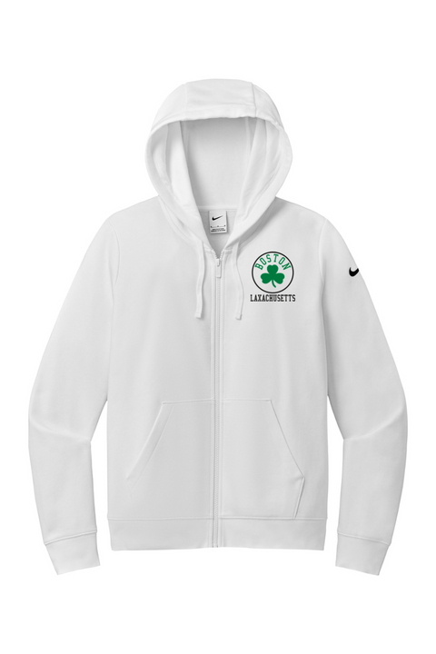 Nike Ladies Club Fleece Sleeve Swoosh Full-Zip Hoodie