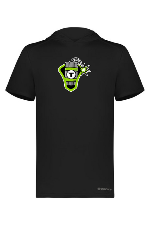 Holloway Adult Short Sleeve Hoodie Powered by Coolcore