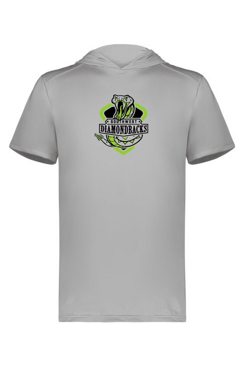 Holloway Adult Short Sleeve Hoodie Powered by Coolcore