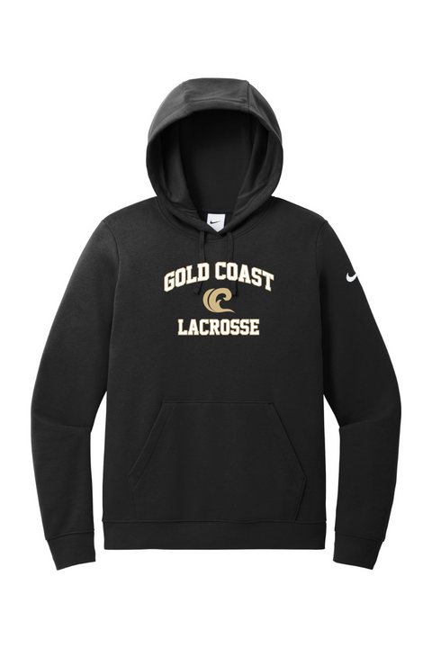 Nike Ladies Club Fleece Sleeve Swoosh Pullover Hoodie