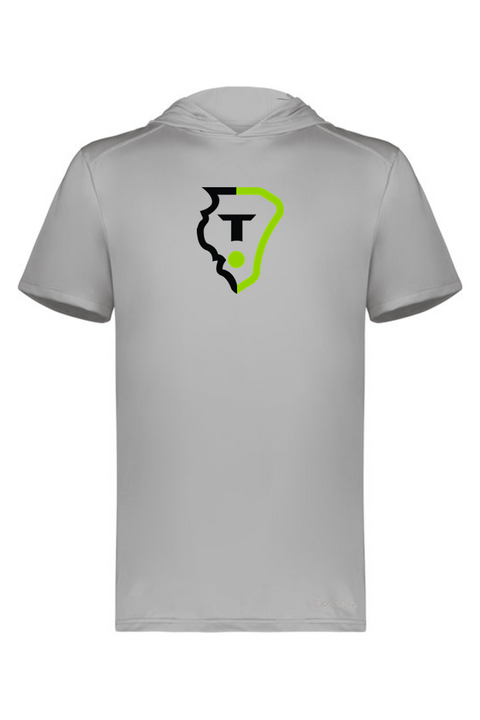 Holloway Adult Short Sleeve Hoodie Powered by Coolcore