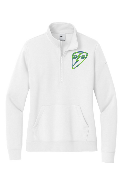 Nike Ladies Club Fleece Sleeve Swoosh 1/2-Zip