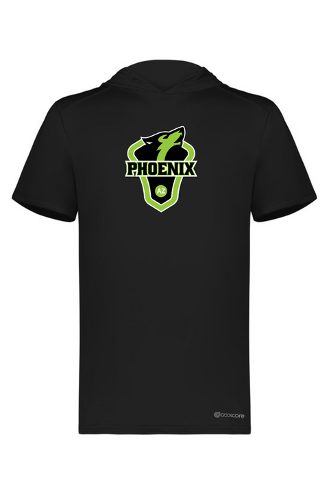 Holloway Adult Short Sleeve Hoodie Powered by Coolcore