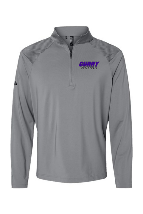 Adidas Shoulder Stripe Quarter-Zip Pullover