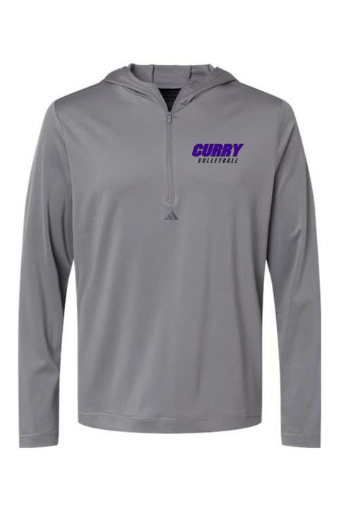 Adidas Lightweight Performance Quarter-Zip Hooded Pullover