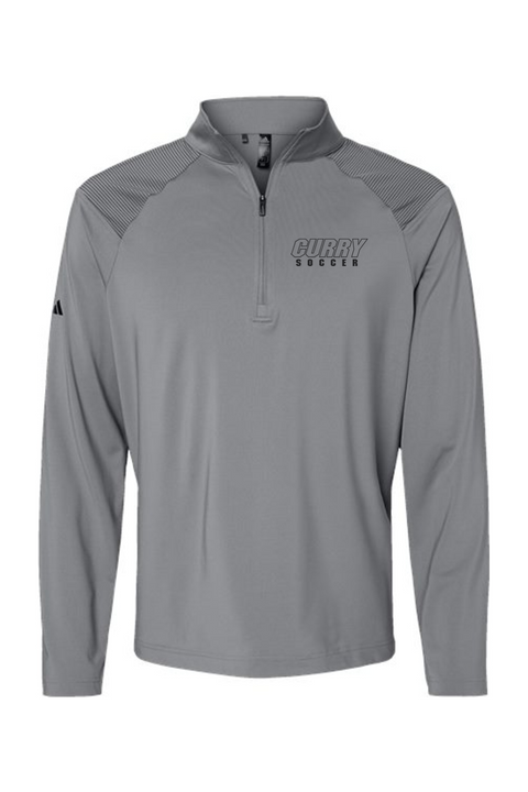 Adidas Shoulder Stripe Quarter-Zip Pullover