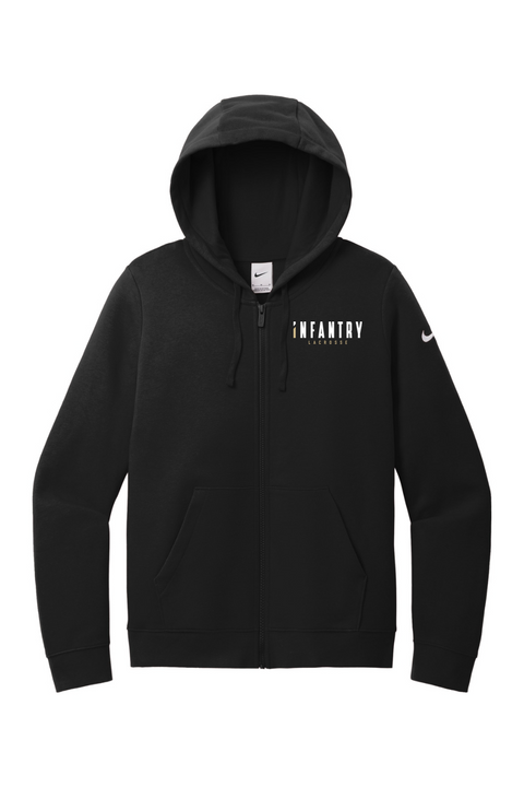 Nike Ladies Club Fleece Sleeve Swoosh Full-Zip Hoodie