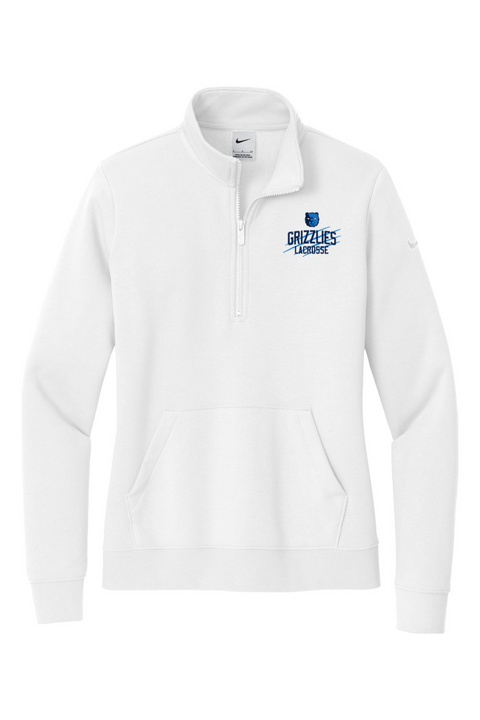 Nike Ladies Club Fleece Sleeve Swoosh 1/2-Zip