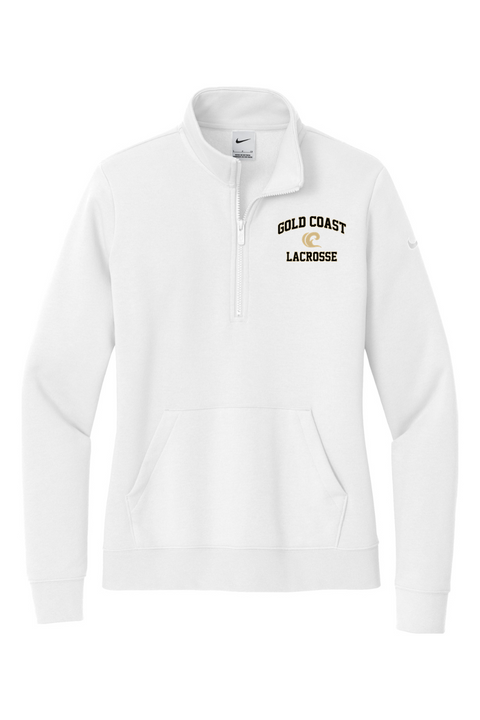 Nike Ladies Club Fleece Sleeve Swoosh 1/2-Zip