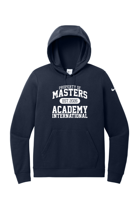 Nike Ladies Club Fleece Sleeve Swoosh Pullover Hoodie