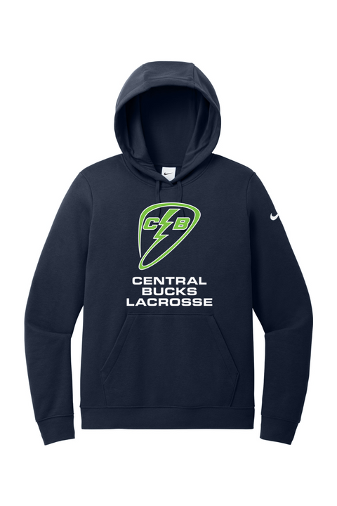 Nike Ladies Club Fleece Sleeve Swoosh Pullover Hoodie