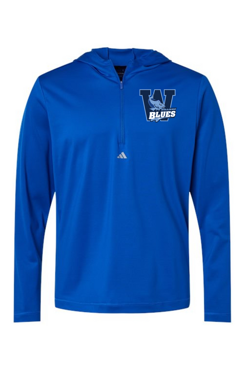 Adidas Lightweight Performance Quarter-Zip Hooded Pullover