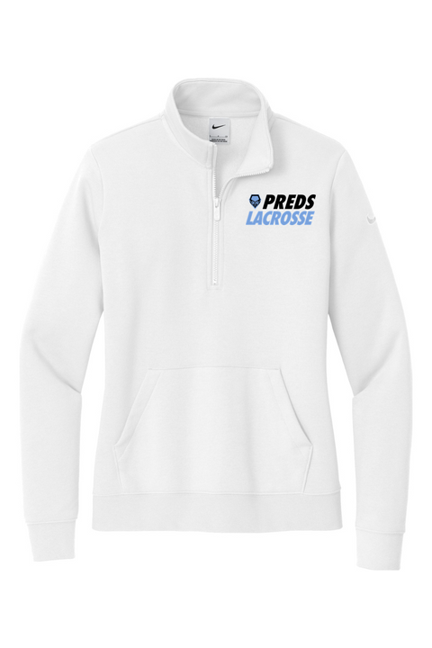 Nike Ladies Club Fleece Sleeve Swoosh 1/2-Zip