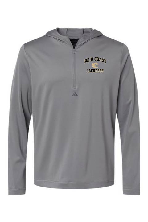 Adidas Lightweight Performance Quarter-Zip Hooded Pullover