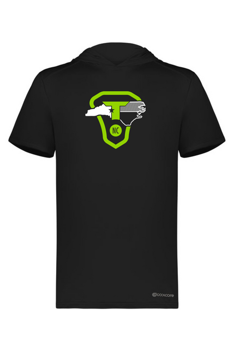 Holloway Adult Short Sleeve Hoodie Powered by Coolcore