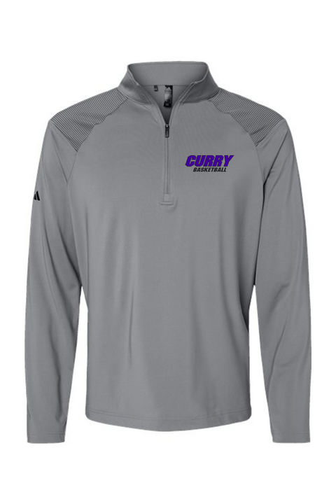 Adidas Shoulder Stripe Quarter-Zip Pullover