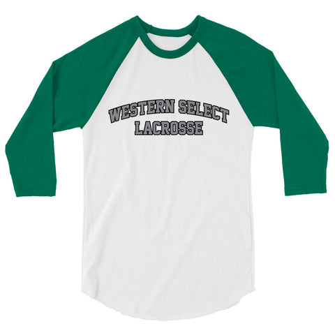 WL Text 3/4 sleeve raglan shirt