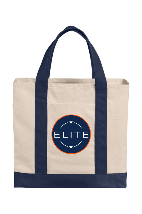 Port Authority Cotton Canvas Two-Tone Tote