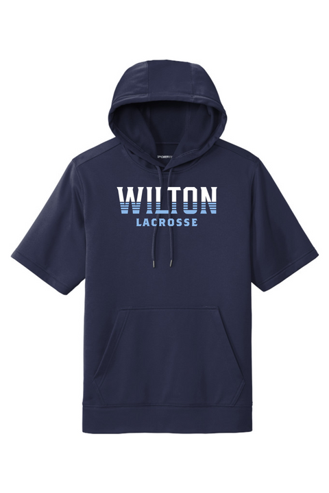 Sport-Tek Sport-Wick Fleece Short Sleeve Hooded Pullover