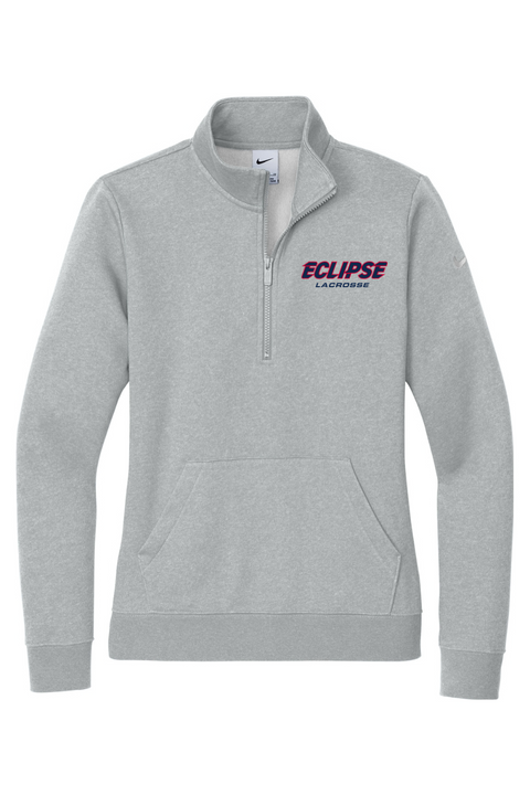 Nike Ladies Club Fleece Sleeve Swoosh 1/2-Zip