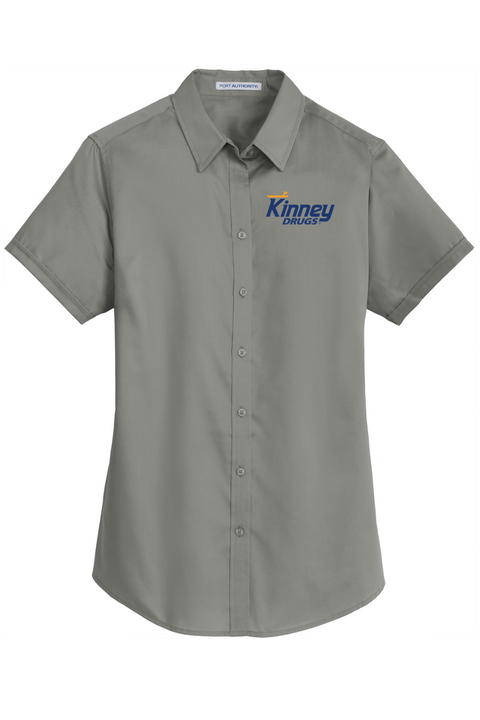 Port Authority Ladies Short Sleeve SuperPro Twill Shirt