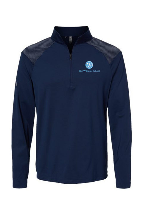 Adidas Shoulder Stripe Quarter-Zip Pullover