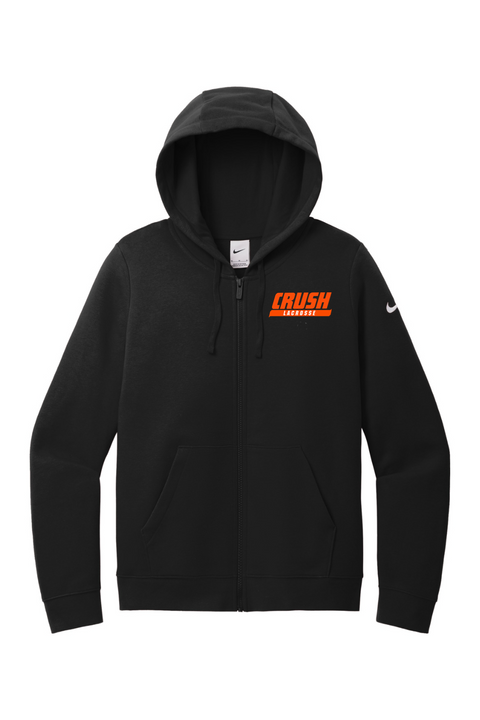 Nike Ladies Club Fleece Sleeve Swoosh Full-Zip Hoodie