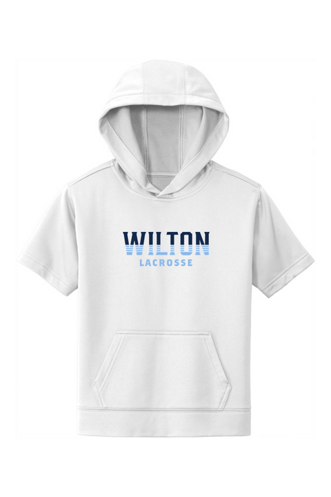 Sport-Tek Youth Sport-Wick Fleece Short Sleeve Hooded Pullover