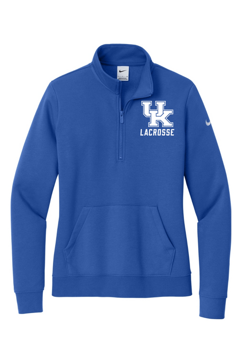 Nike Ladies Club Fleece Sleeve Swoosh 1/2-Zip