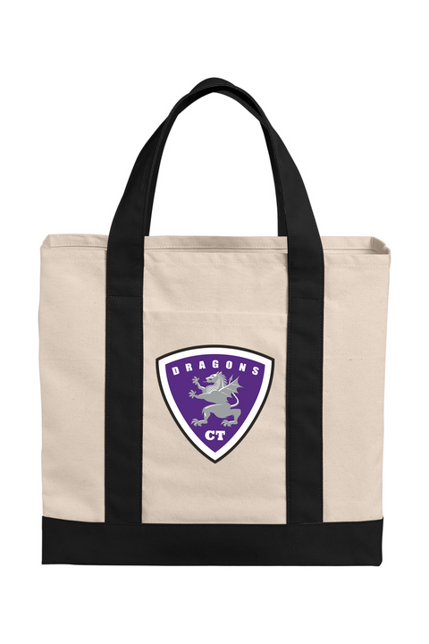 Port Authority Cotton Canvas Two-Tone Tote