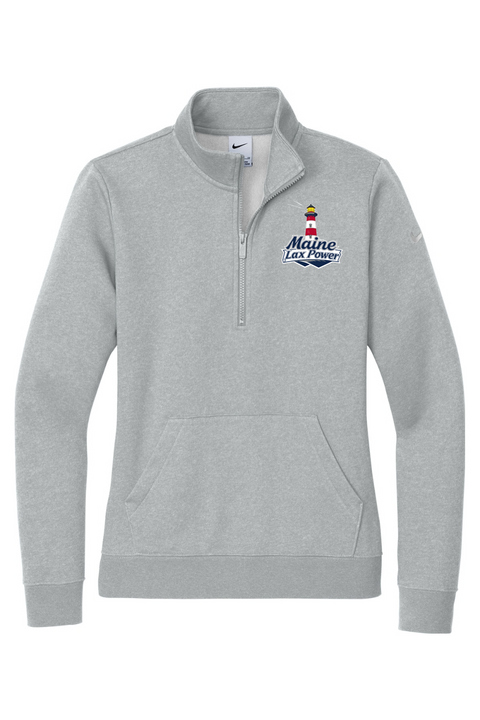 Nike Ladies Club Fleece Sleeve Swoosh 1/2-Zip
