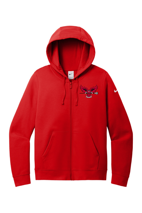 Nike Ladies Club Fleece Sleeve Swoosh Full-Zip Hoodie
