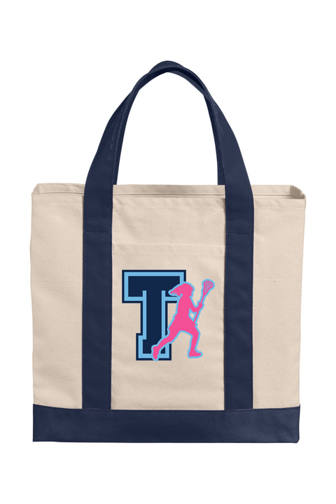 Port Authority Cotton Canvas Two-Tone Tote