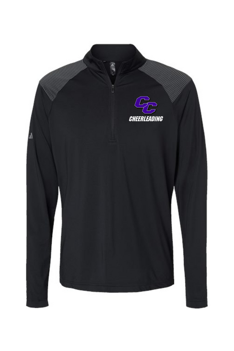 Adidas Shoulder Stripe Quarter-Zip Pullover