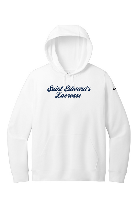 Nike Ladies Club Fleece Sleeve Swoosh Pullover Hoodie