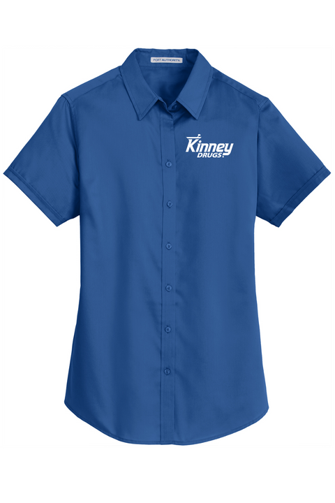 Port Authority Ladies Short Sleeve SuperPro Twill Shirt