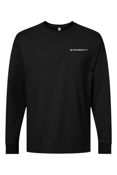 American Apparel Super Heavyweight Long Sleeve Pocket Tee